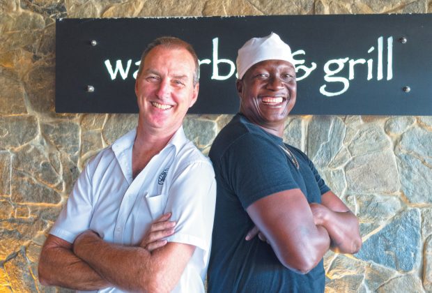 Manager Peter Crotty and Chef Dumi Dlamini