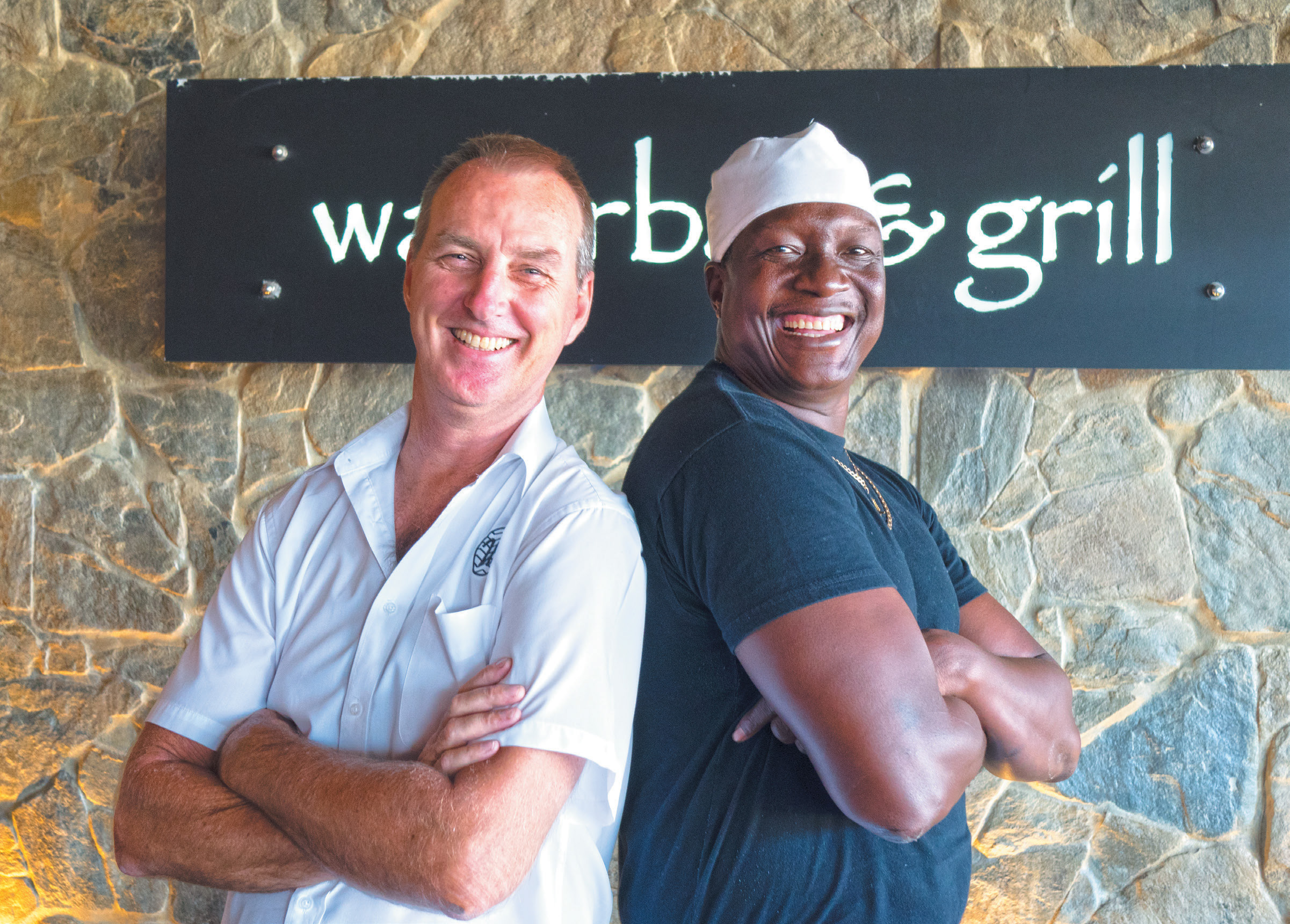 Manager Peter Crotty and Chef Dumi Dlamini